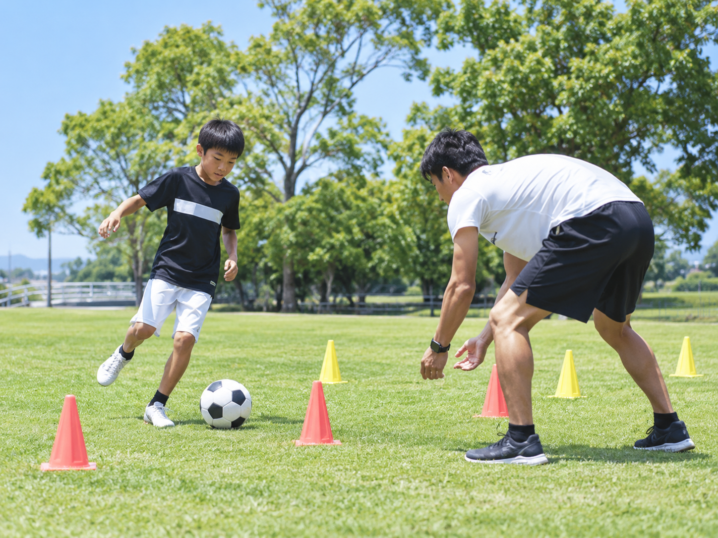 運動指導補助の様子